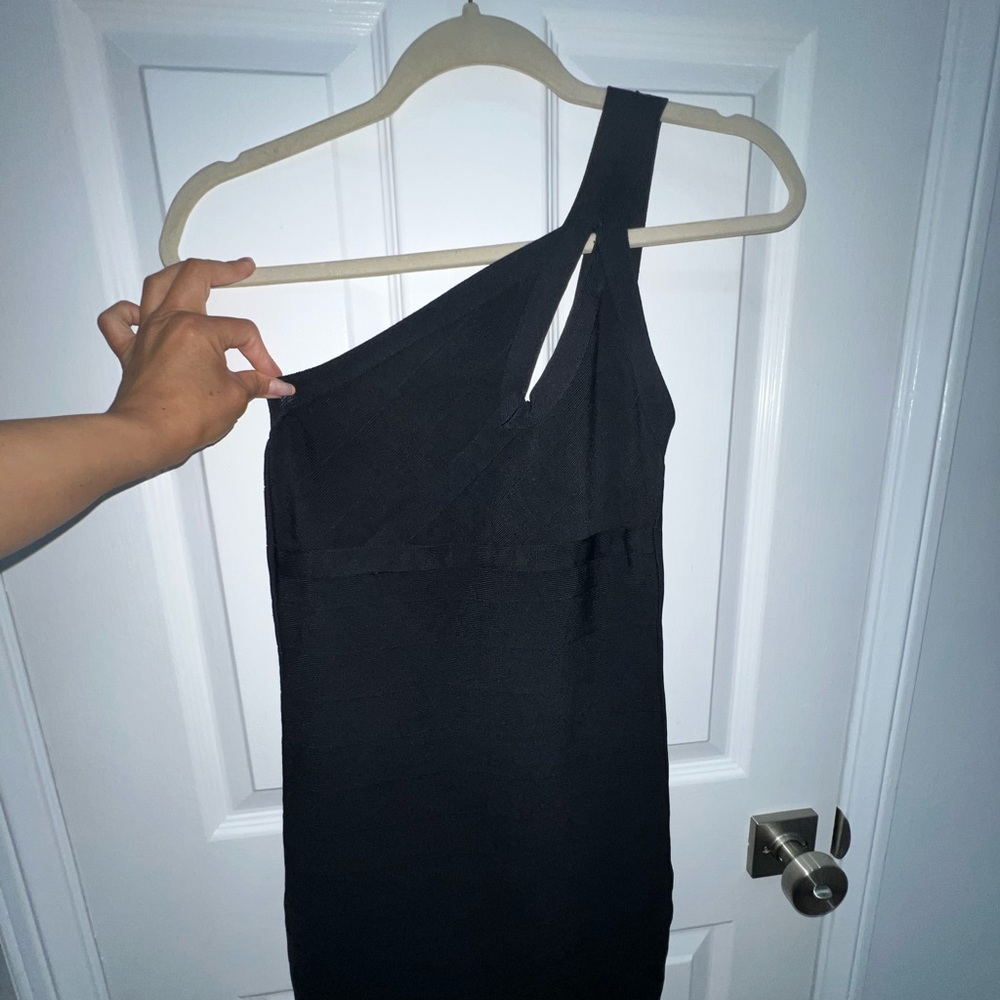 Guess Los Angeles bandage black mini dress